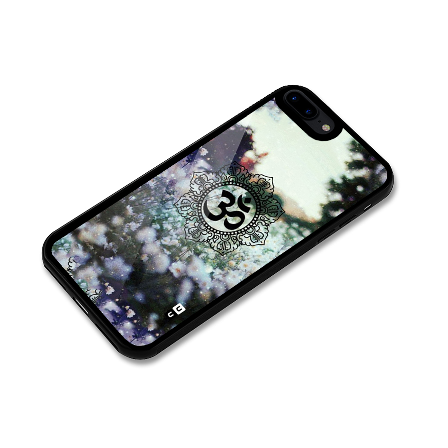 Floral Pray Glass Back Case for iPhone 7 Plus
