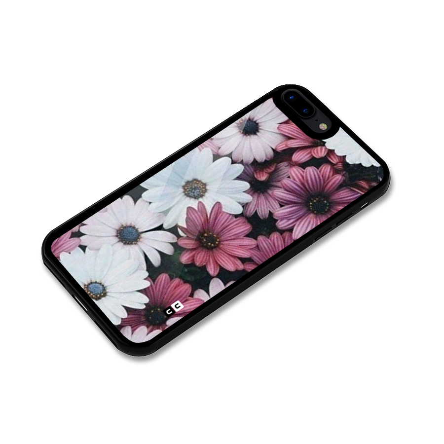 Floral Shades Pink Glass Back Case for iPhone 7 Plus