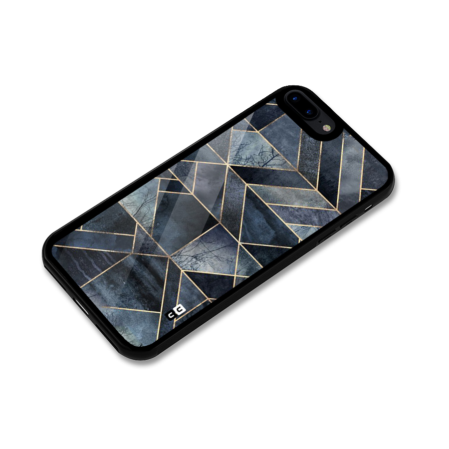 Forest Abstract Lines Glass Back Case for iPhone 7 Plus