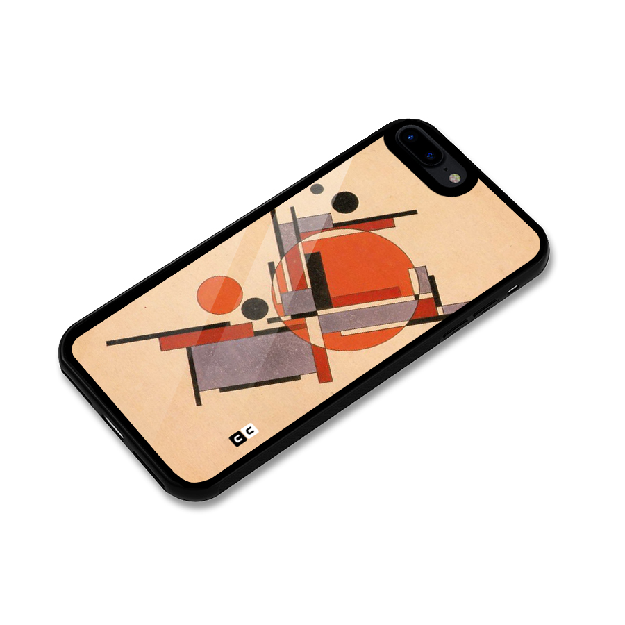 Geo Abstract Metrics Glass Back Case for iPhone 7 Plus