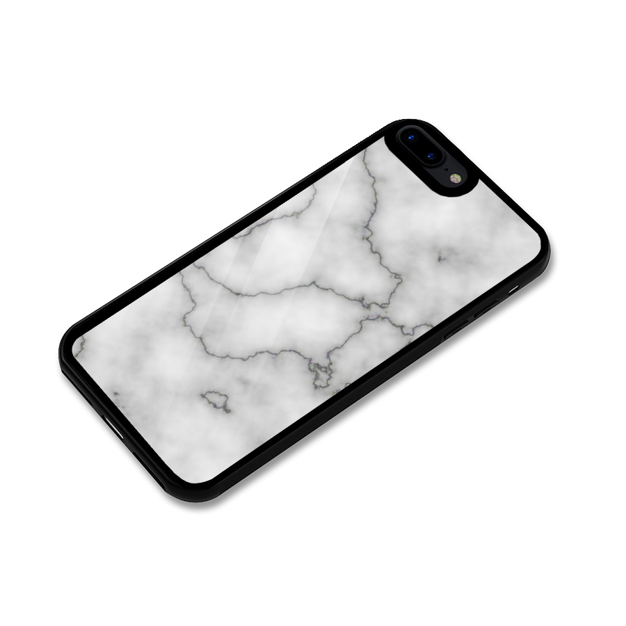 Grey Marble Glass Back Case for iPhone 7 Plus