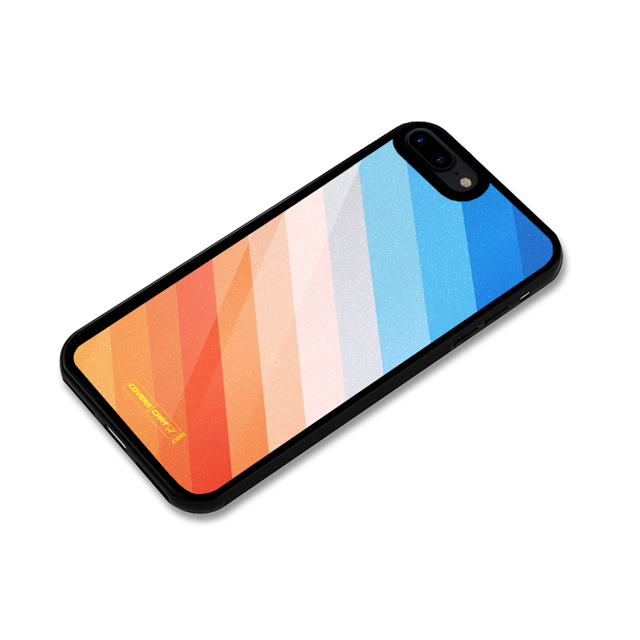 Jazzy Pattern Glass Back Case for iPhone 7 Plus