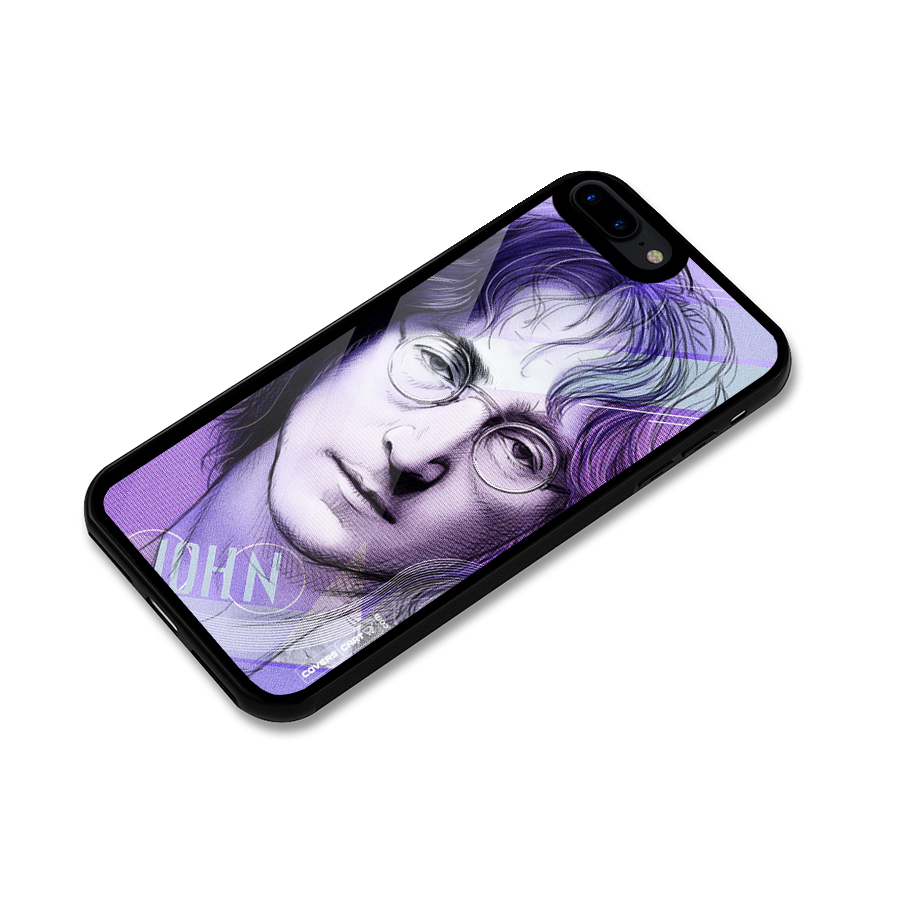 John Lennon Artwork Glass Back Case for iPhone 7 Plus