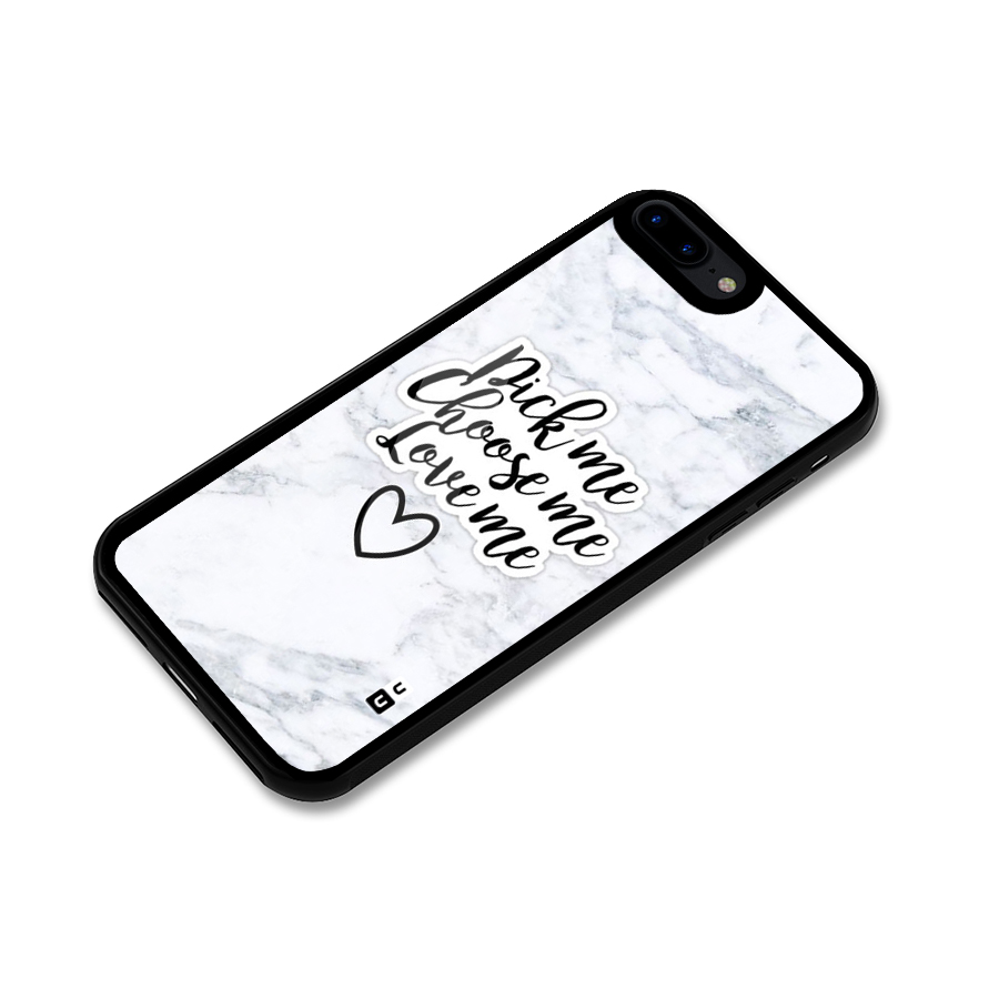 Just Me Glass Back Case for iPhone 7 Plus