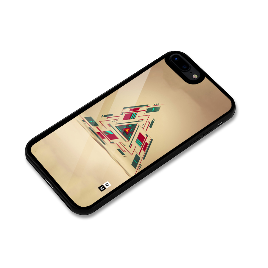 Maze Triangle Glass Back Case for iPhone 7 Plus