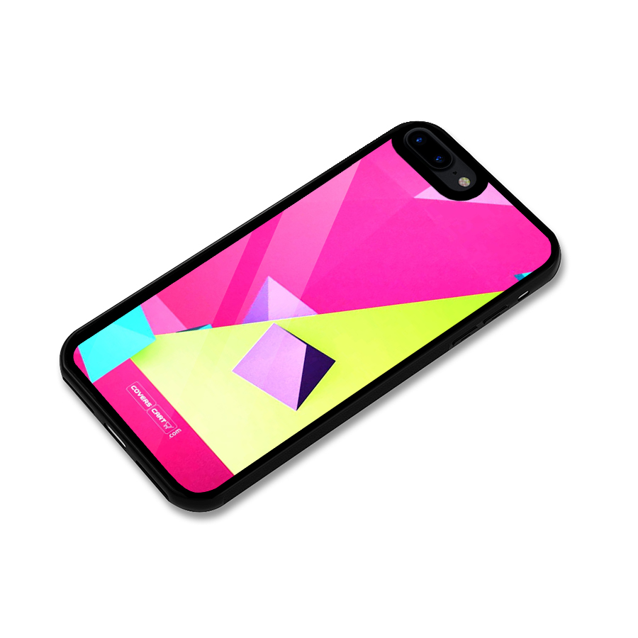 Motion Triangles Glass Back Case for iPhone 7 Plus