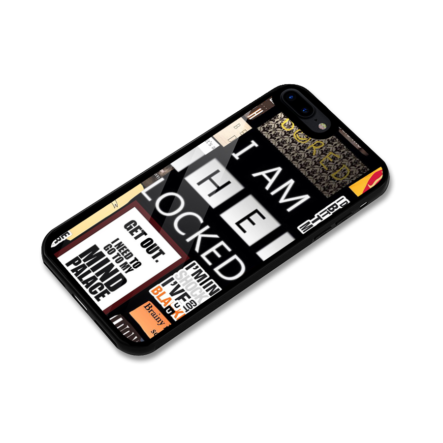 Mystery Pattern Glass Back Case for iPhone 7 Plus