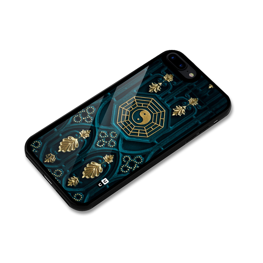 Peace Web Design Glass Back Case for iPhone 7 Plus