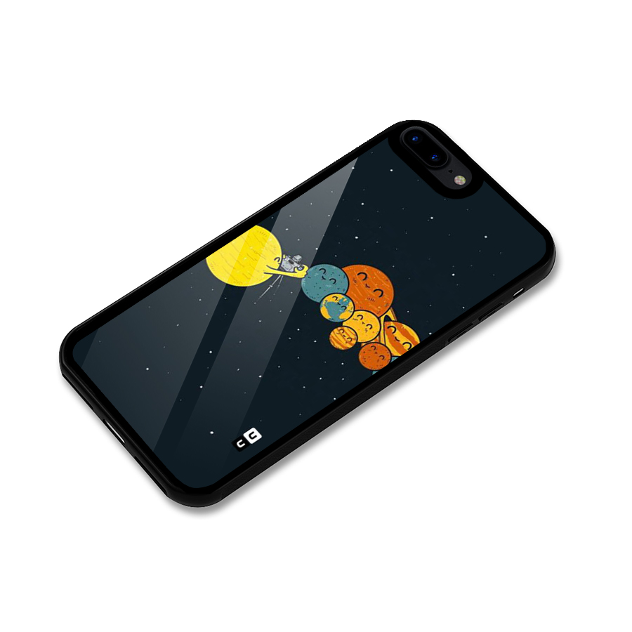 Planet Family Glass Back Case for iPhone 7 Plus
