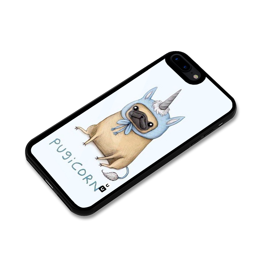 Pugicorn Glass Back Case for iPhone 7 Plus