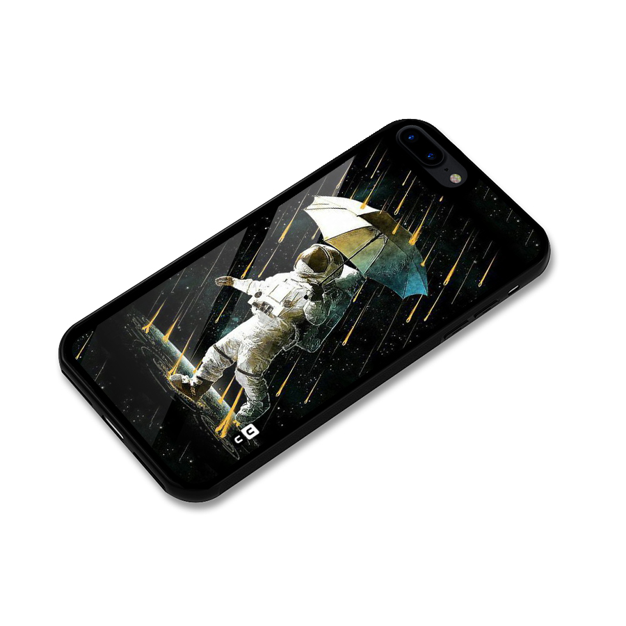 Rain Spaceman Glass Back Case for iPhone 7 Plus
