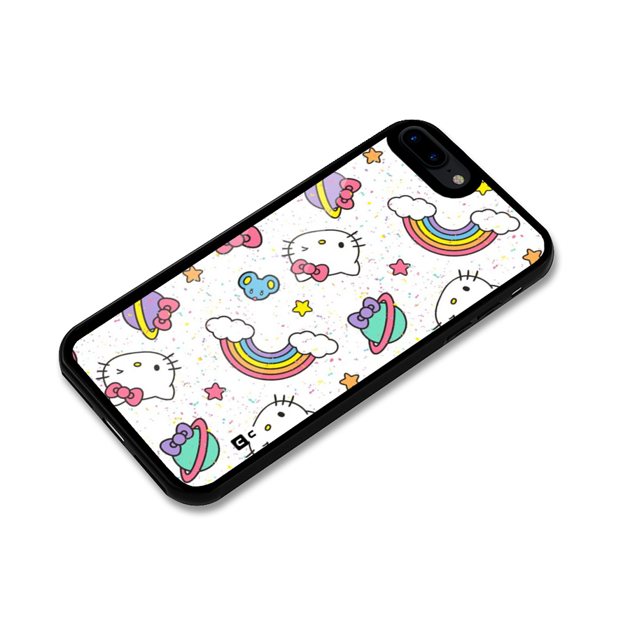 Rainbow Kit Tee Glass Back Case for iPhone 7 Plus