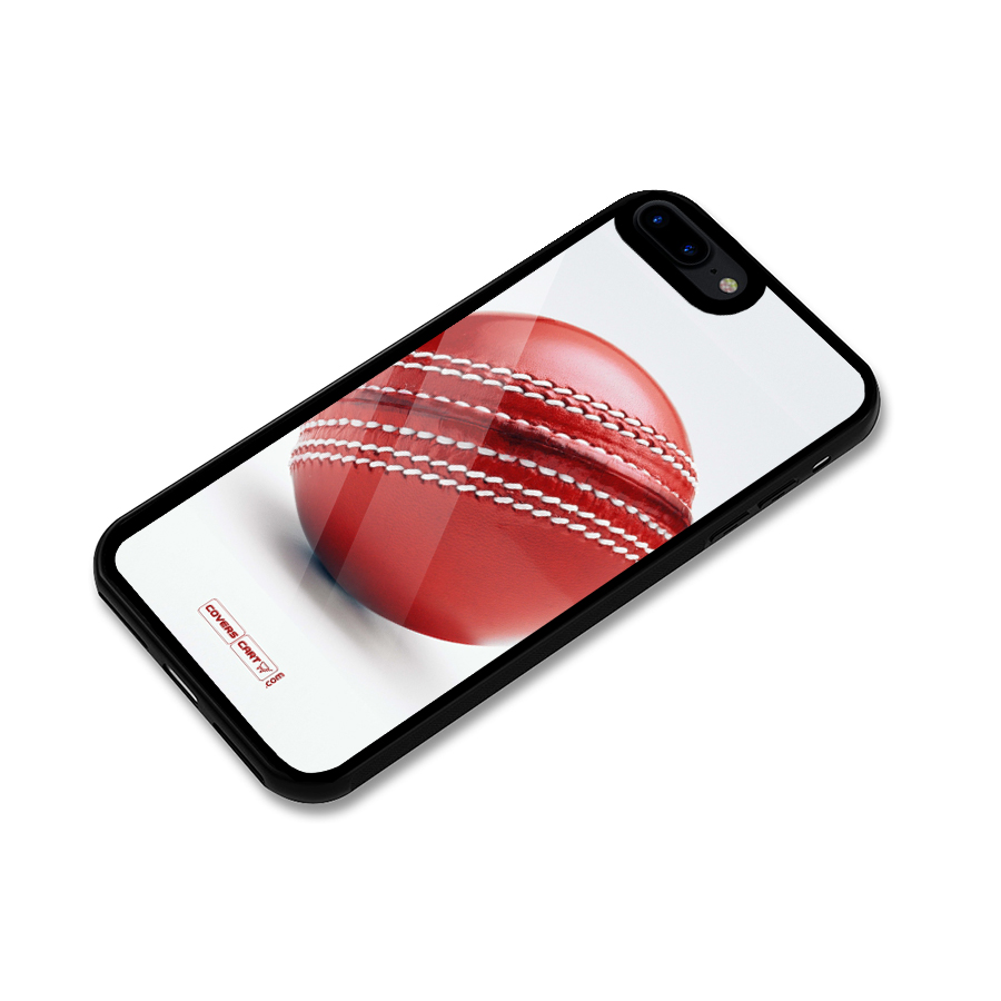 Red International Cricket Ball Glass Back Case for iPhone 7 Plus