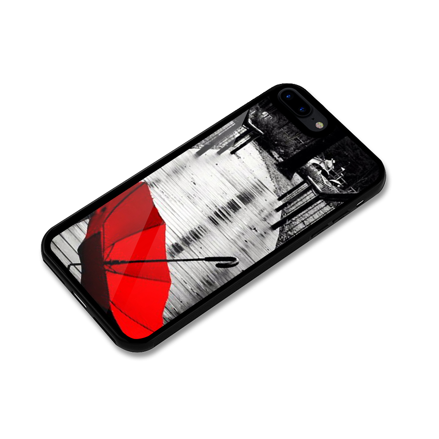 Red Umbrella Glass Back Case for iPhone 7 Plus