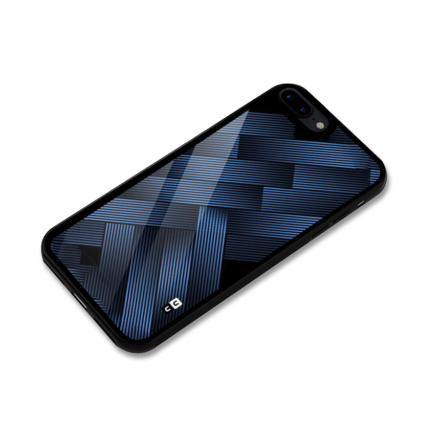 Ribbon Stripes Glass Back Case for iPhone 7 Plus