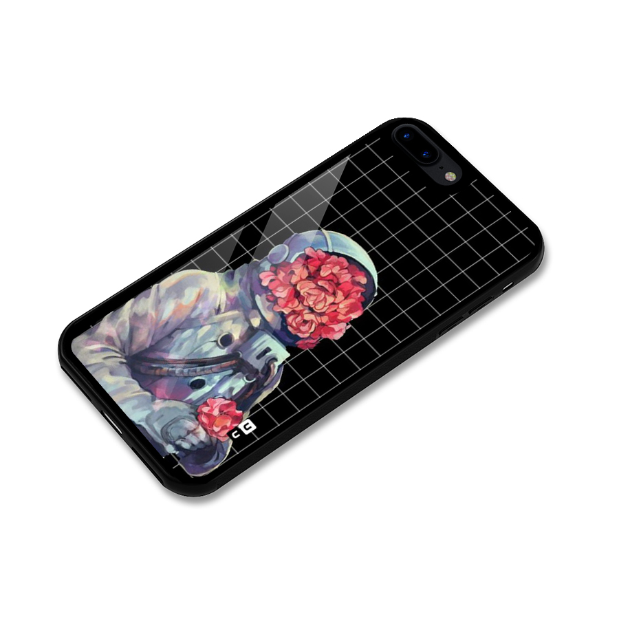 Robot Rose Glass Back Case for iPhone 7 Plus