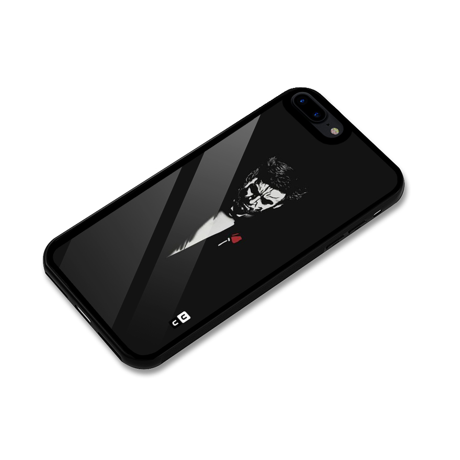 Rose Man Glass Back Case for iPhone 7 Plus