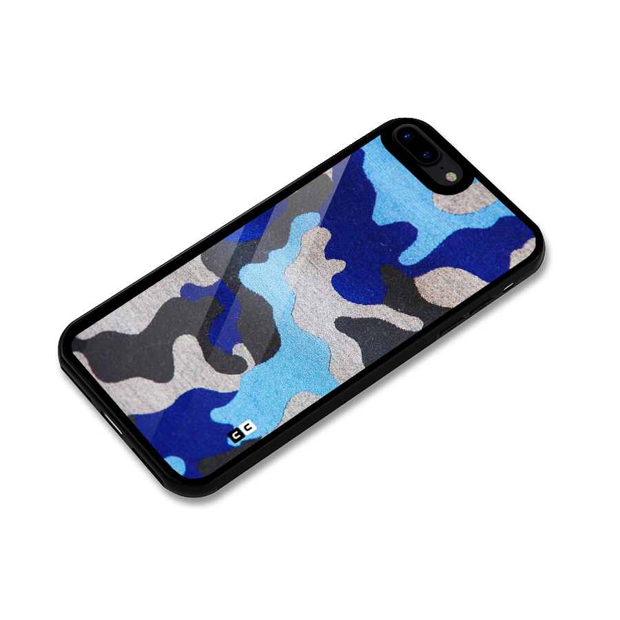 Rugged Camouflage Glass Back Case for iPhone 7 Plus