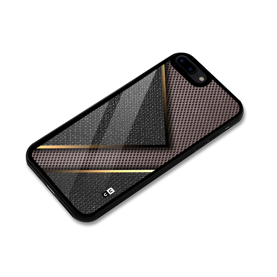 Rugged Polka Design Glass Back Case for iPhone 7 Plus