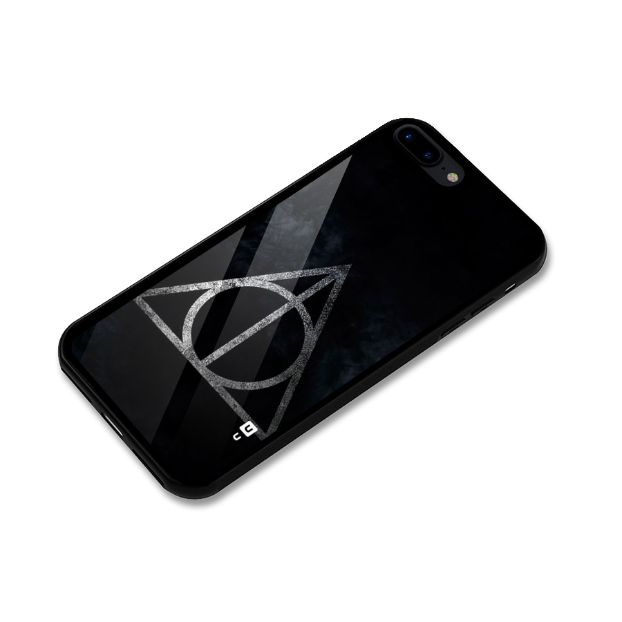 Rugged Triangle Design Glass Back Case for iPhone 7 Plus
