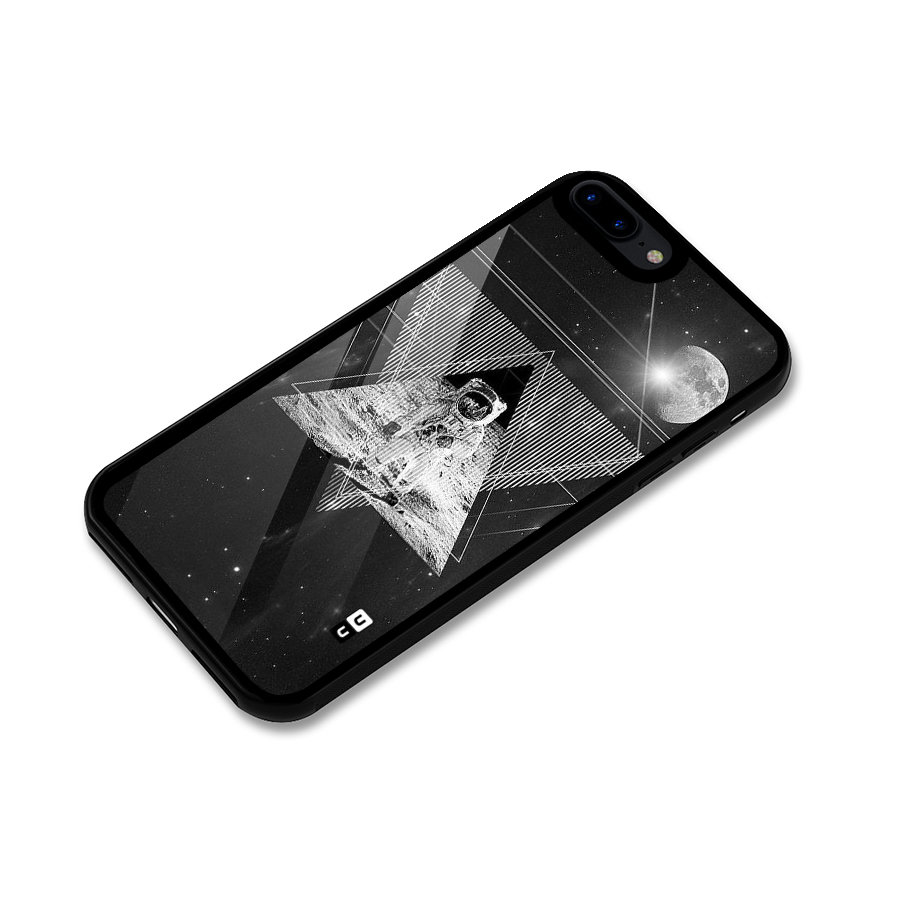 Space Triangle Abstract Glass Back Case for iPhone 7 Plus