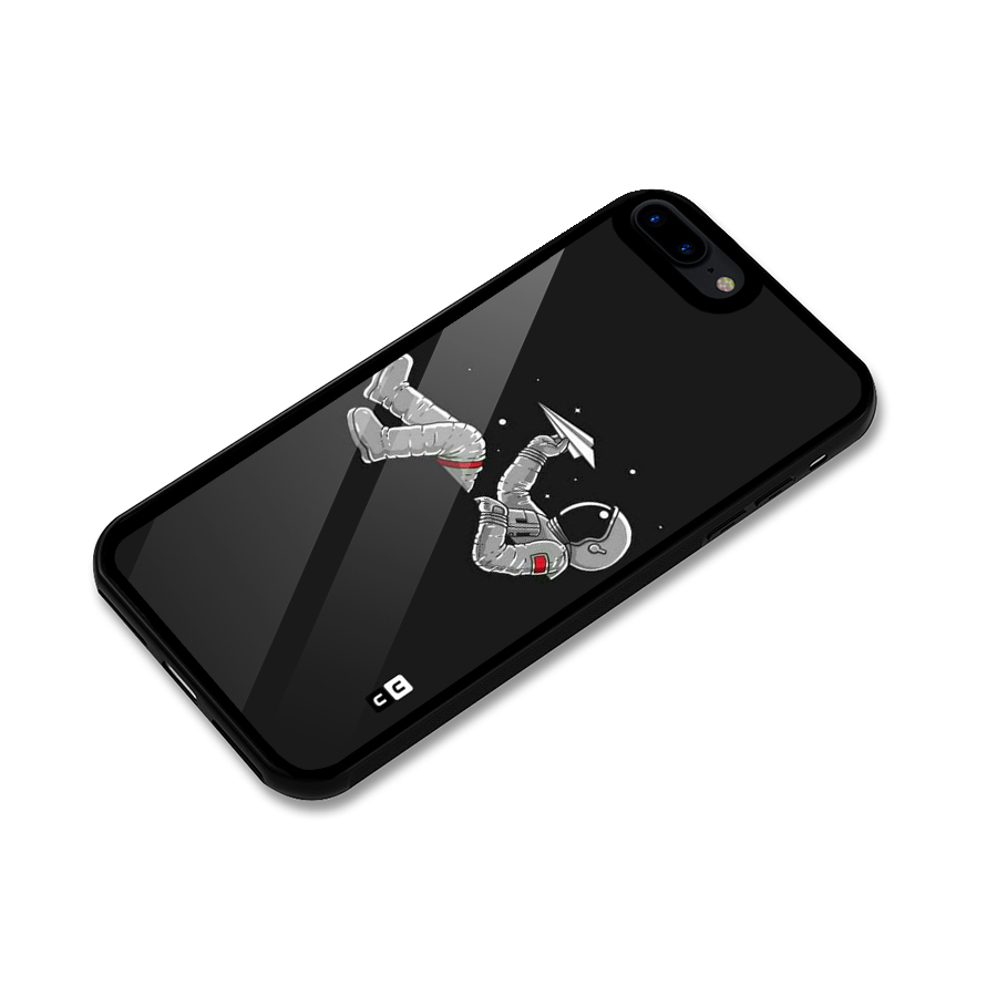 Spaceman Flying Glass Back Case for iPhone 7 Plus