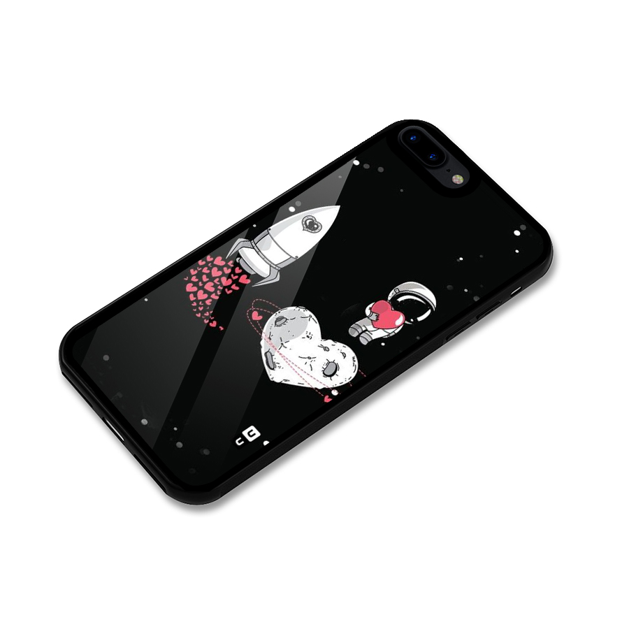 Spaceman Love Glass Back Case for iPhone 7 Plus