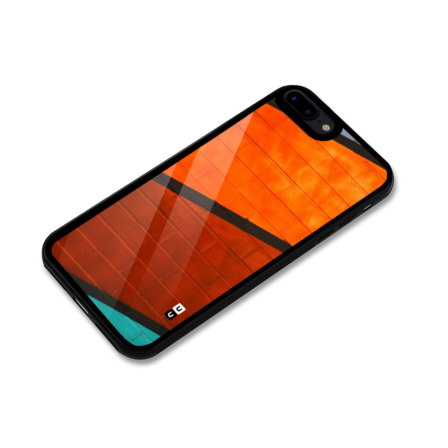 Wall Diagonal Stripes Glass Back Case for iPhone 7 Plus