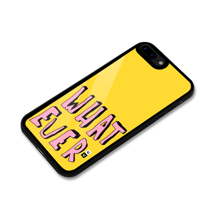 Whatever Yellow Glass Back Case for iPhone 7 Plus