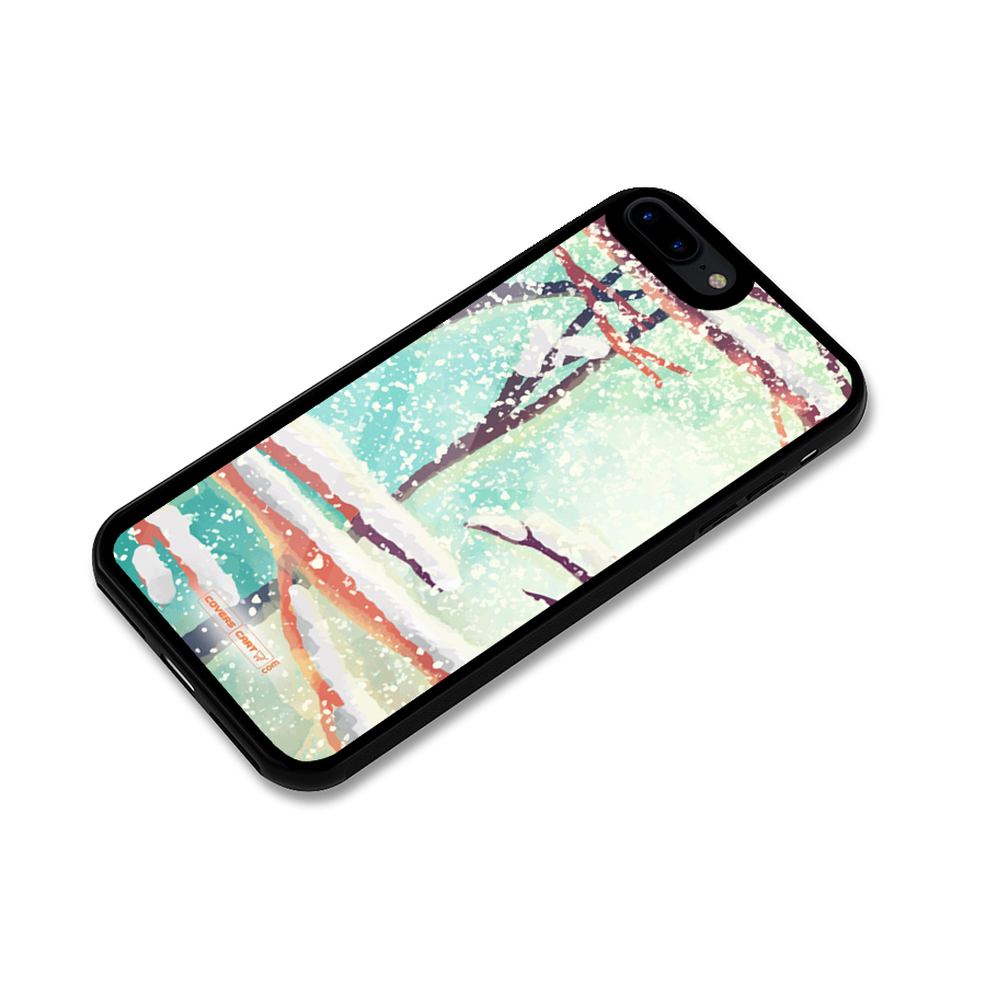 Winter Season Glass Back Case for iPhone 7 Plus