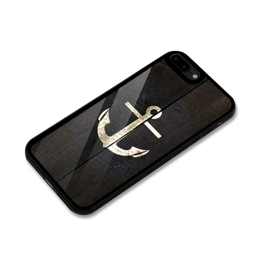 Wood Anchor Glass Back Case for iPhone 7 Plus