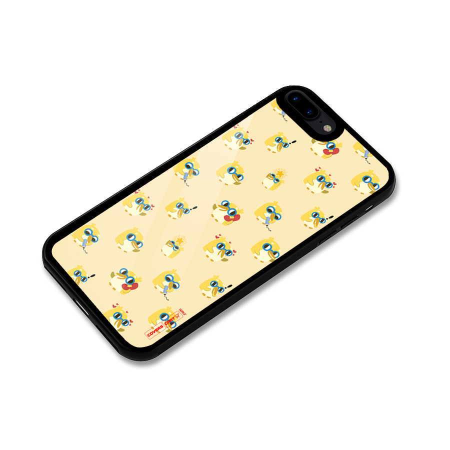 Yellow Parrot Glass Back Case for iPhone 7 Plus