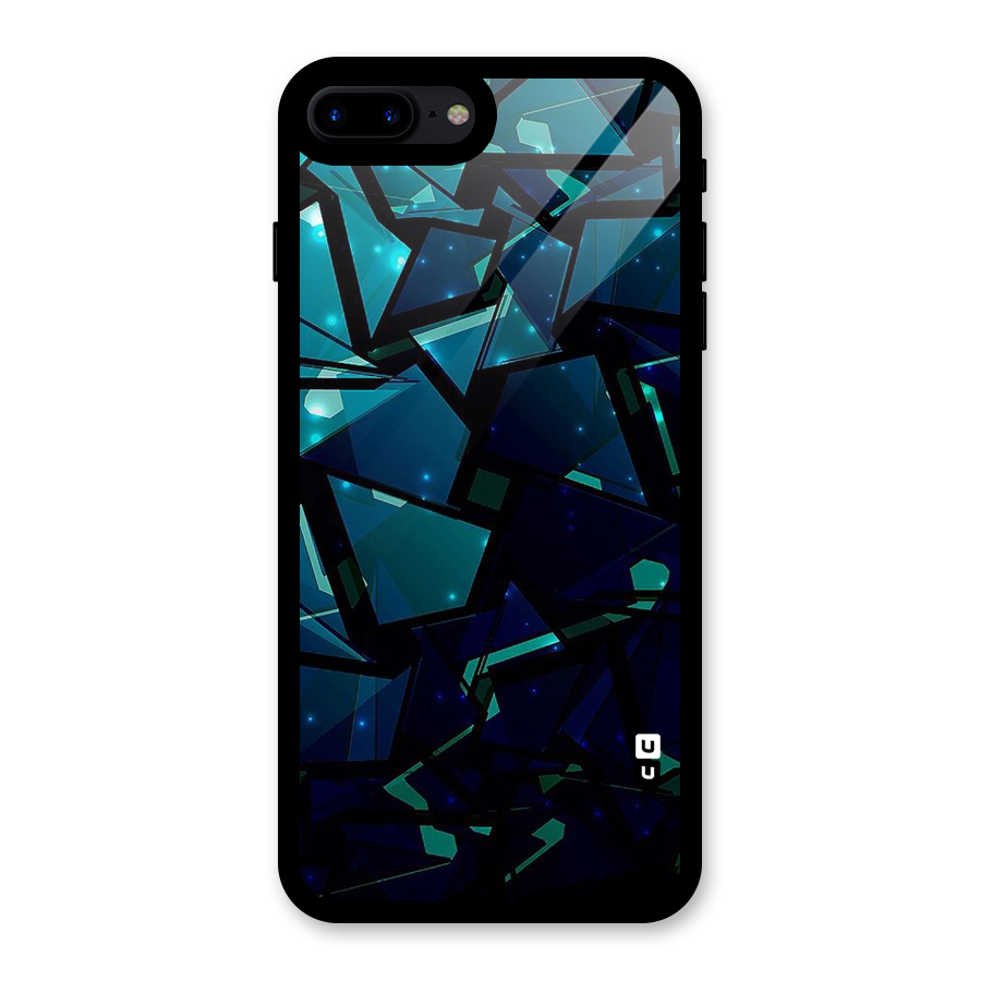 Abstract Glass Design Glass Back Case for iPhone 8 Plus