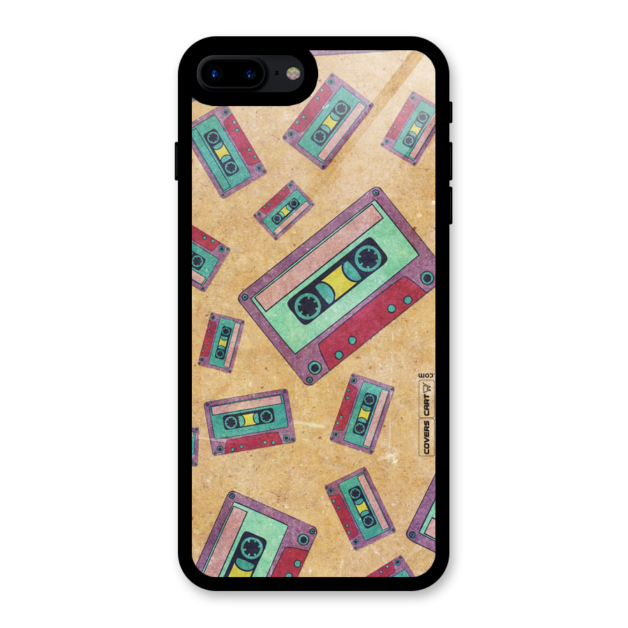 Ancient Cassettes Glass Back Case for iPhone 8 Plus
