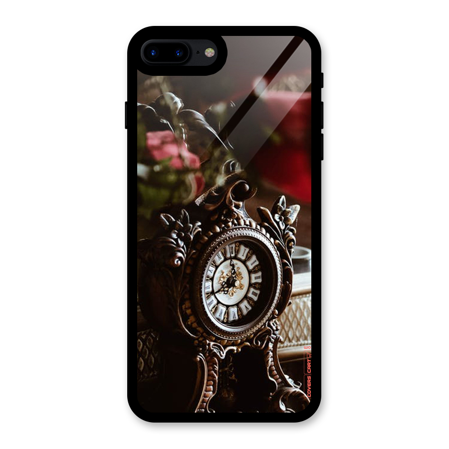 Ancient Clock Glass Back Case for iPhone 8 Plus