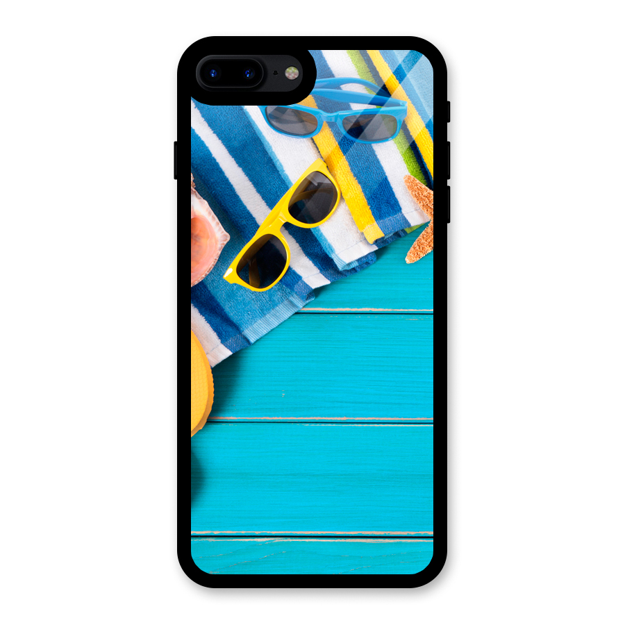 Beach Ready Glass Back Case for iPhone 8 Plus