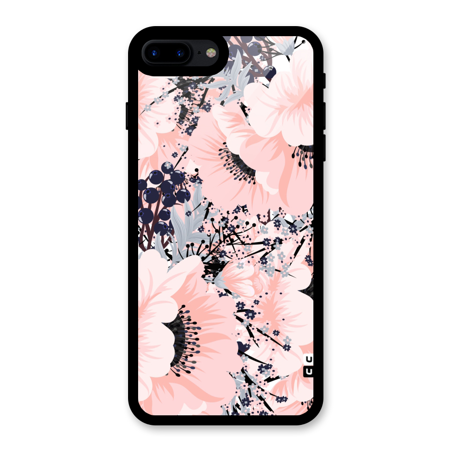 Beautiful Flowers Glass Back Case for iPhone 8 Plus