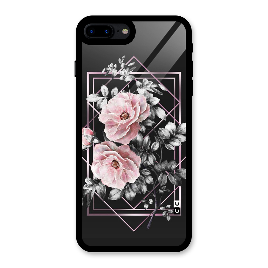 Beguilling Pink Floral Glass Back Case for iPhone 8 Plus