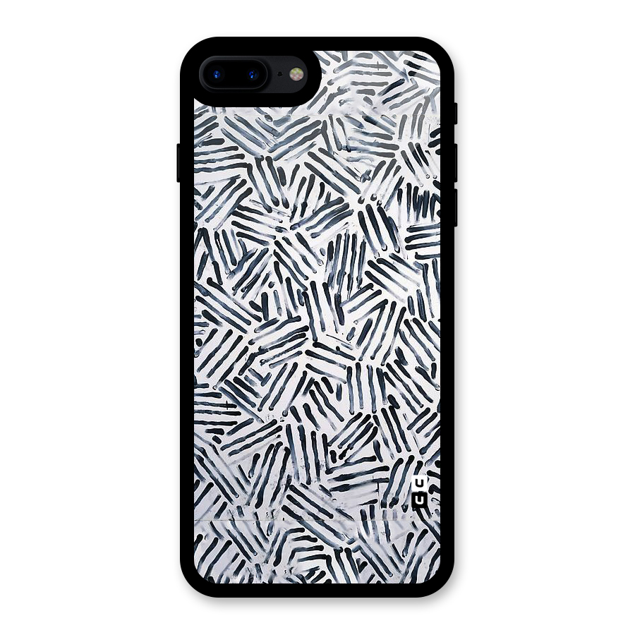 Black Tiny Uneven Glass Back Case for iPhone 8 Plus