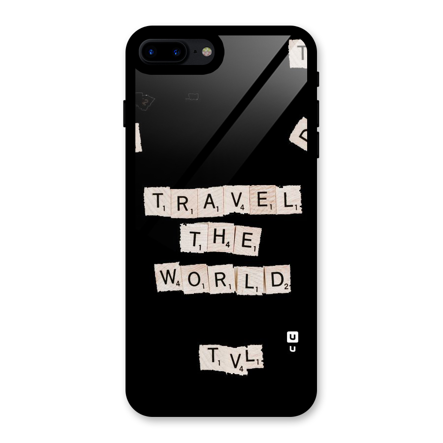 Blocks Travel Glass Back Case for iPhone 8 Plus
