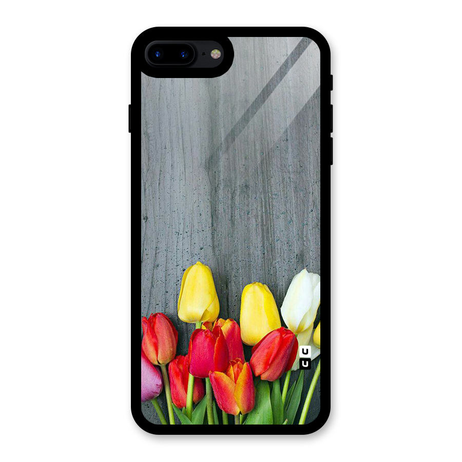 Bloom Grey Glass Back Case for iPhone 8 Plus