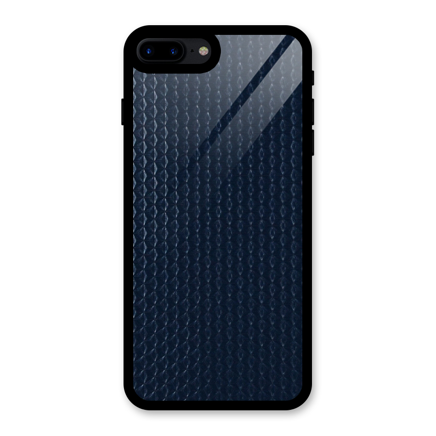 Blue-Pattern Glass Back Case for iPhone 8 Plus