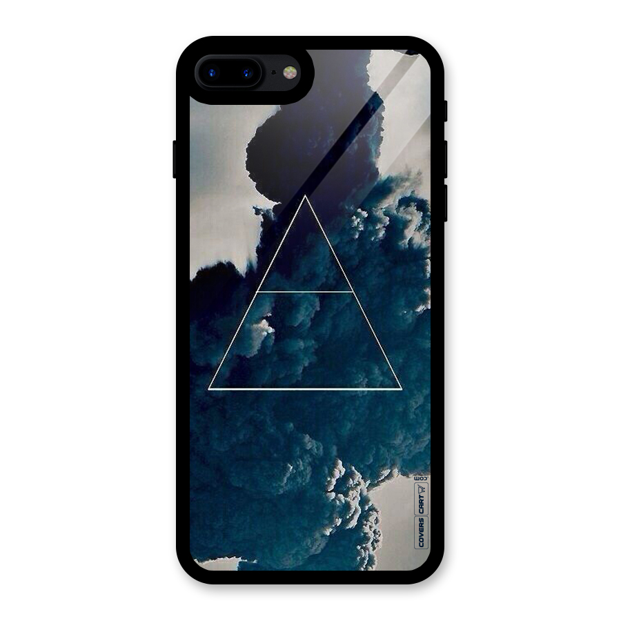 Blue Hue Smoke Glass Back Case for iPhone 8 Plus