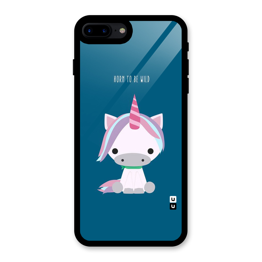 Born Wild Unicorn Glass Back Case for iPhone 8 Plus