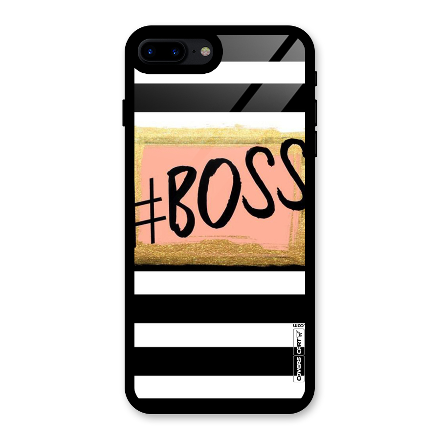 Boss Stripes Glass Back Case for iPhone 8 Plus