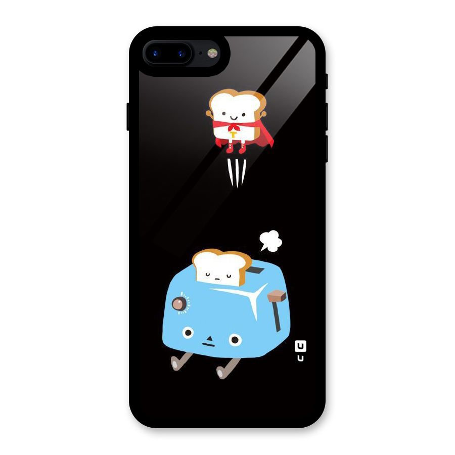 Bread Toast Glass Back Case for iPhone 8 Plus