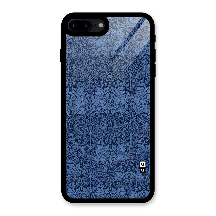 Carving Design Glass Back Case for iPhone 8 Plus