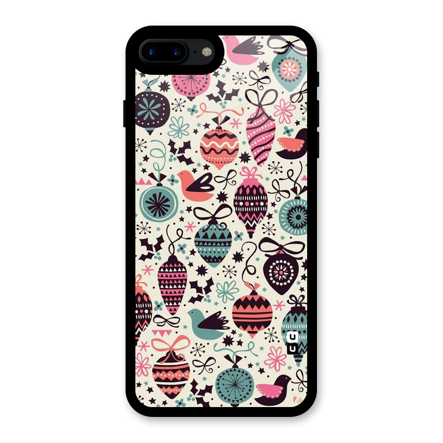 Celebration Pattern Glass Back Case for iPhone 8 Plus