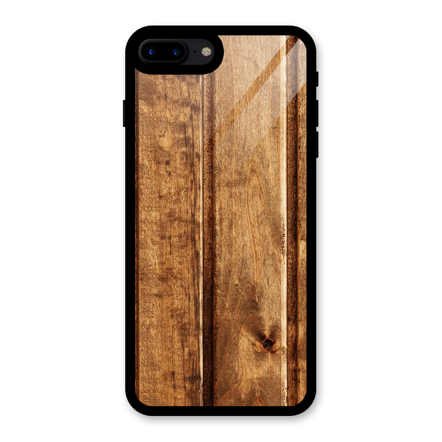 Classic Wood Print Glass Back Case for iPhone 8 Plus