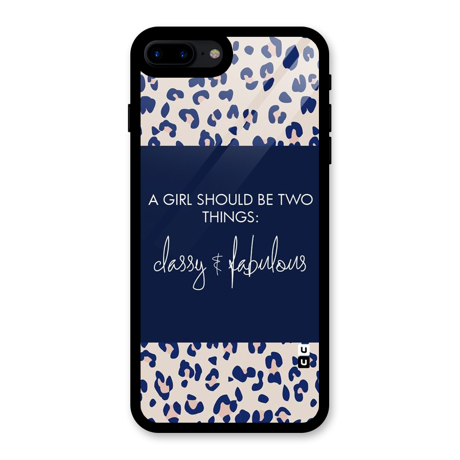 Classy and Fabulous Glass Back Case for iPhone 8 Plus